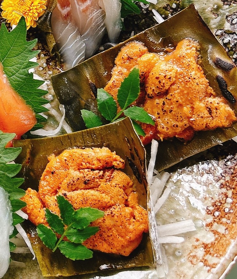 雲丹昆布焼き盛付け１