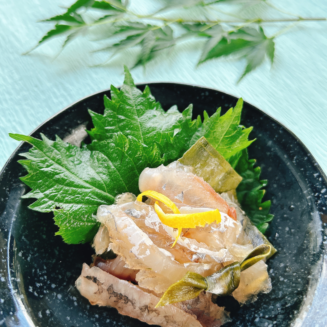 とびうお昆布じめ盛付け