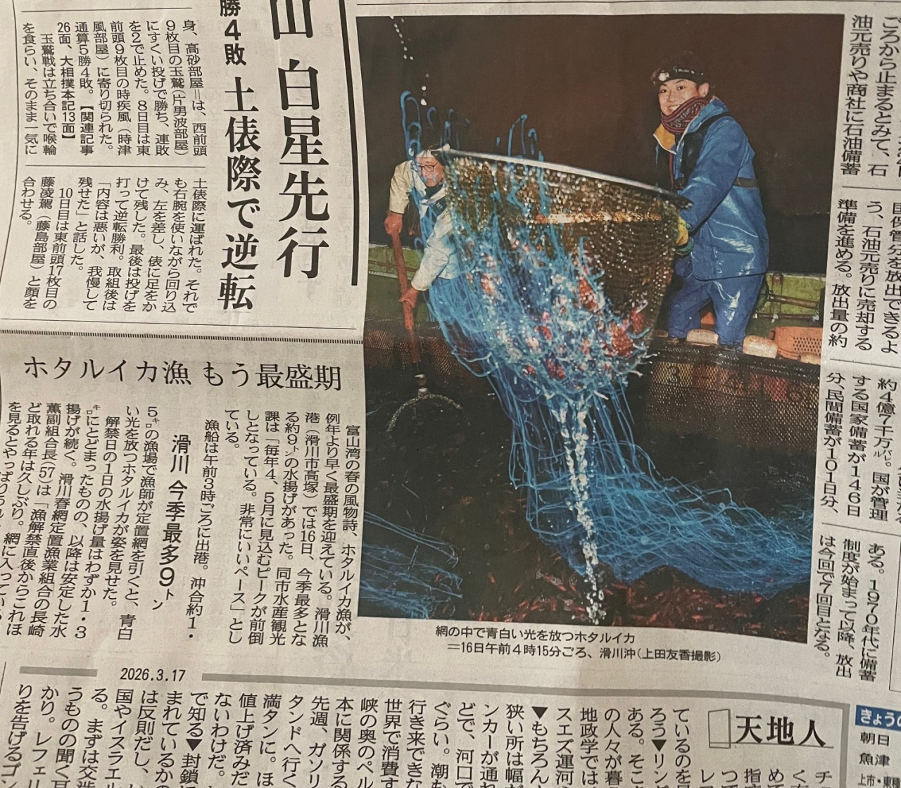 2026ホタルイカ漁